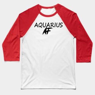 AQUARIUS AF BLACK Baseball T-Shirt